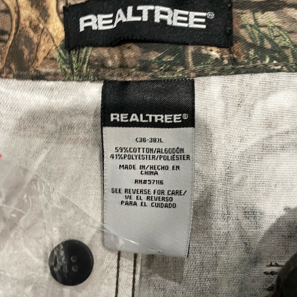 Real Tree Xtra Men’s Camouflage Cargo Pants L (36-38) NWT - Picture 3 of 5